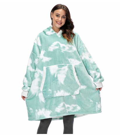 Mink Fleece Warm Loose Blanket Sweater