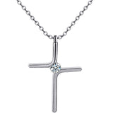 Titanium Steel Cross Pendant Necklace - Simple & Stylish