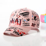 WHAT Graffiti Baseball Cap Hip Hop Tide Caps for Teenagers