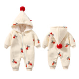 Khaki Padded Warm Baby Clothes Baby Ins Crawling Clothes - Minihomy