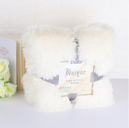 Super Soft Long Shaggy Fuzzy Warm Elegant Cozy With Fluffy Sherpa Throw Blanket