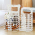 Foldable Laundry Storage Basket With Handle Dirty Cloth Toy Standing Organizer Basket