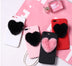 Lovely 3D Furry Love Hearts Cute Hair Phone Case - Minihomy