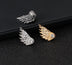 Angel Wings Women Earrings Inlaid Crystal Ear Jewelry Earring Party Gothic Feather Earrings Fashion Bijoux Gold Color