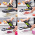 12 In 1 Manual Vegetable Chopper Kitchen Gadgets Food Chopper Onion Cutter Vegetable Slicer - Minihomy