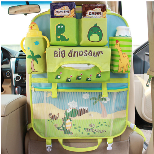 Creative Cartoon Car Seat Back Organizer Hang Storage Bag - Minihomy