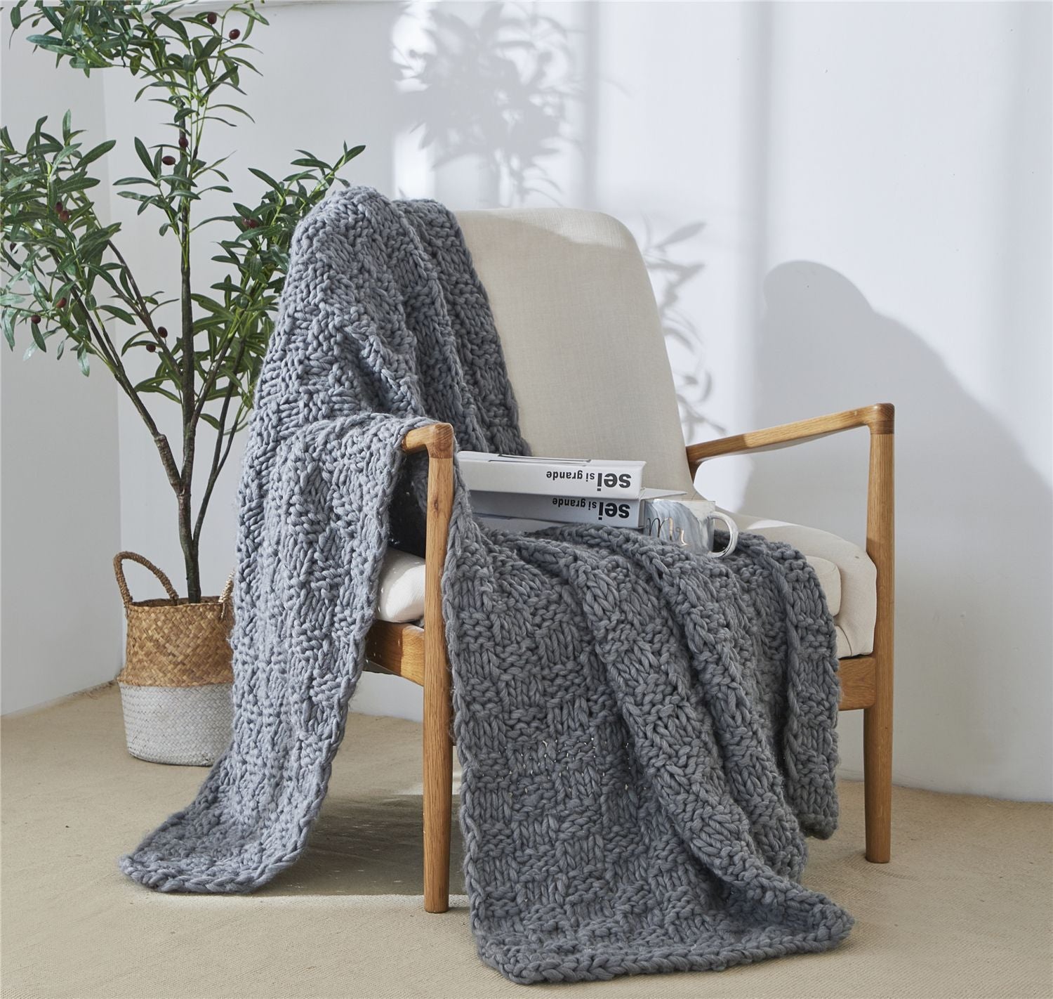 Home Furnishing Photography Knitted Blanket