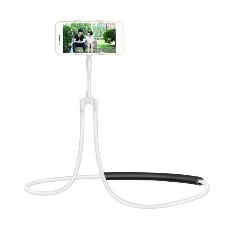 Hanging neck lazy mobile phone holder