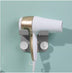 Bathroom hair dryer rack free punch hook bracket - Minihomy