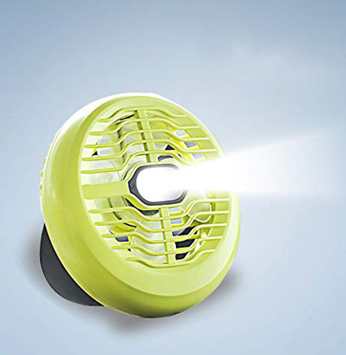 Portable camping fan light