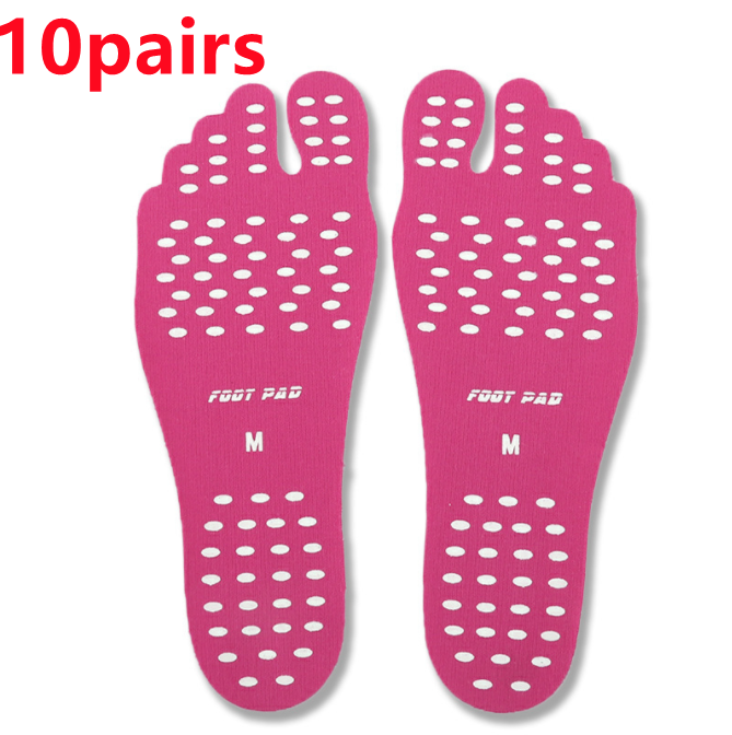 Beach Shoe Invisible Sticker Adhesive Beach Insoles Beach Pads SolesElastic Flexible Pool Barefoot Anti-slip Pads Men Women - Minihomy