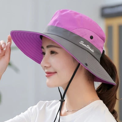 Outdoor sunshade hat couple fisherman's hat