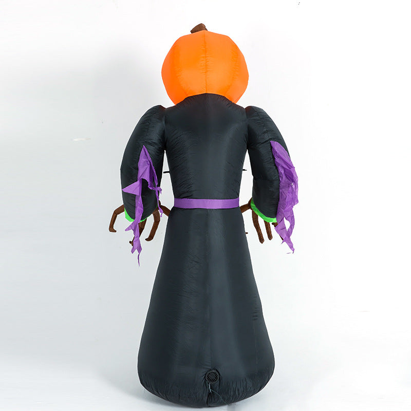 Halloween pumpkin black cat witch cartoon inflatable model