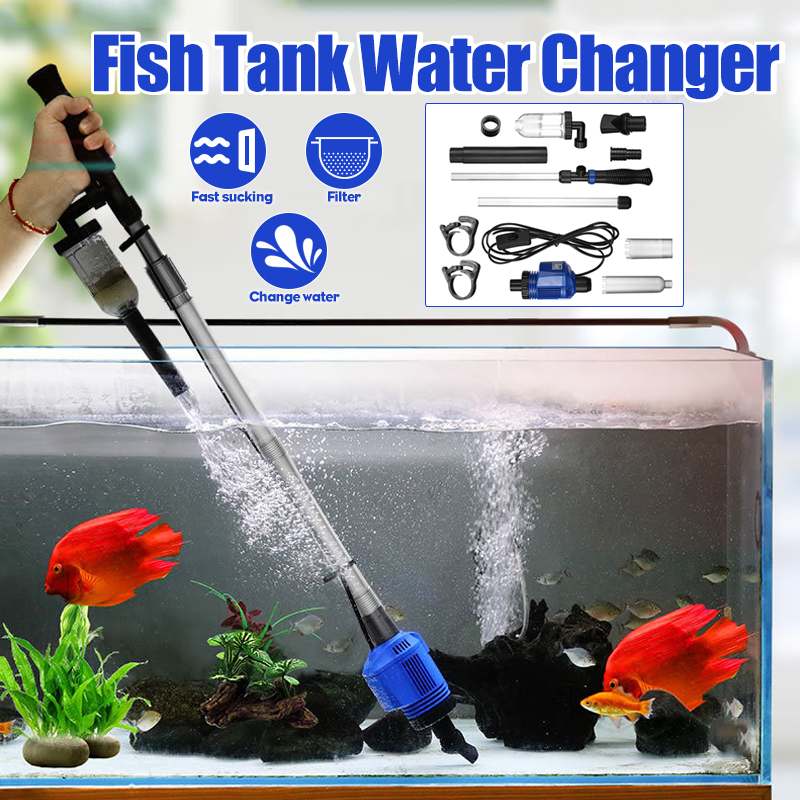 Efficient Electric Aquarium Water Change Pump Cleaning Tools For Fish Tank Water Filter Pump