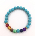 Agate molten rock 8mm energy volcanic stone chakra colorful beads bracelet string - Minihomy