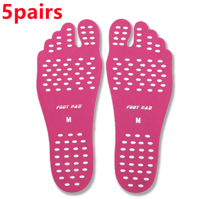 Beach Shoe Invisible Sticker Adhesive Beach Insoles Beach Pads SolesElastic Flexible Pool Barefoot Anti-slip Pads Men Women - Minihomy