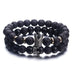 Fashion Lava Natural Stone Beads Bracelet For Women Men Man Crystal Crown Hand Bracelets Jewelry Mens Accessories - Minihomy