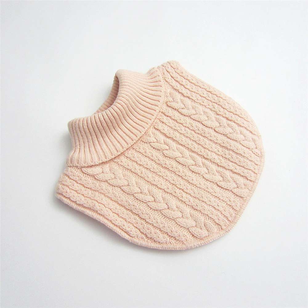 Children's Pullover Warm High-neck Knitted Scarf - Minihomy