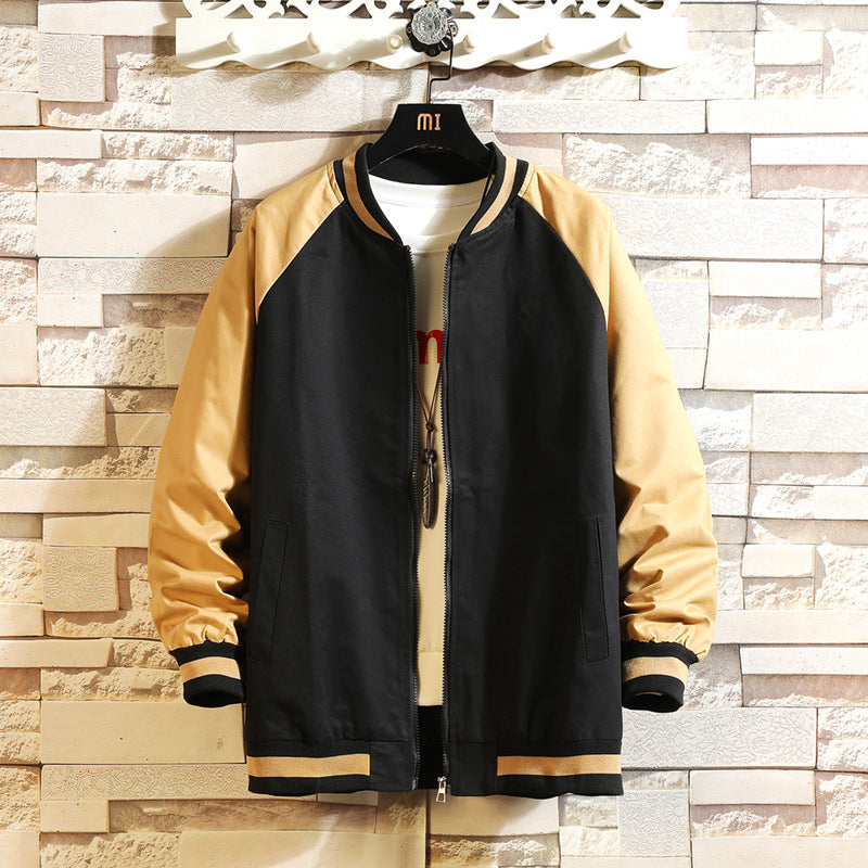 Men Casual Color Block Jacket - Minihomy