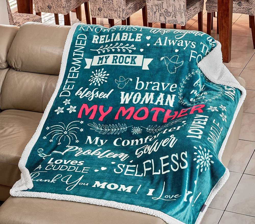 Mother's Day Gift Blanket Lambswool Quilt Winter Thickened Nap Sofa Cover Blanket - Minihomy