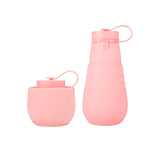 500ml Portable Retractable Silicone Cups Foldable Collapsible Water Bottle