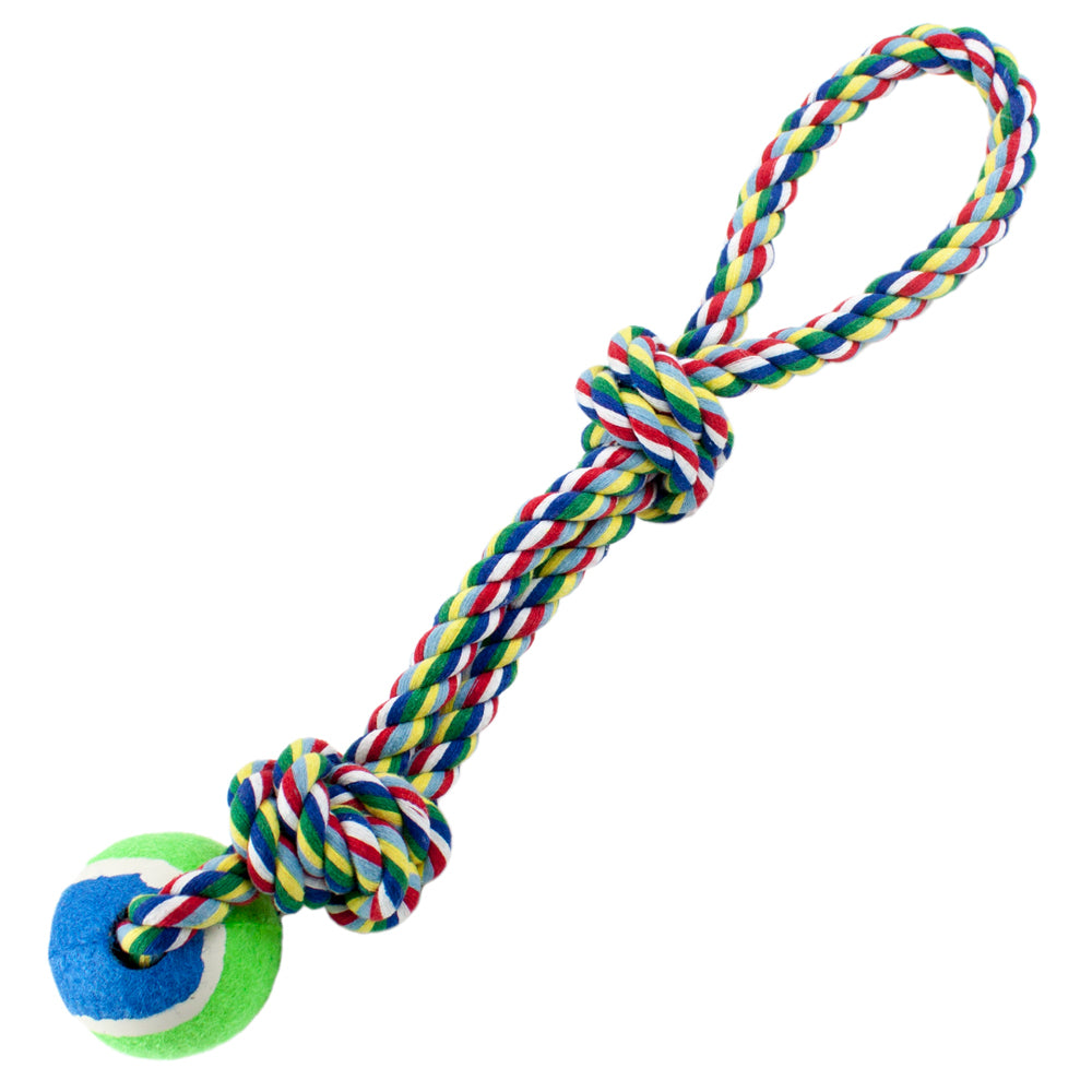 Toss'n'Floss Fling Rope with Tennis Ball