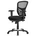 Ergonomic Mesh Office Chair with Adjustable Back Height and Armrests-Black - Color: Black - Minihomy