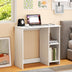 31.5 Inch  Modern Home Office Desk with 2 Compartments-White - Color: White - Minihomy