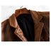 Leather Men's Autumn And Winter Jacket Thin Lapel - Minihomy