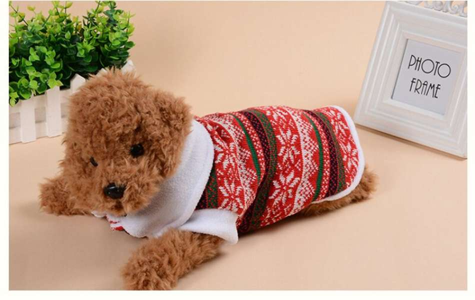 Dog Christmas Fall Winter Cotton Sweater - Minihomy