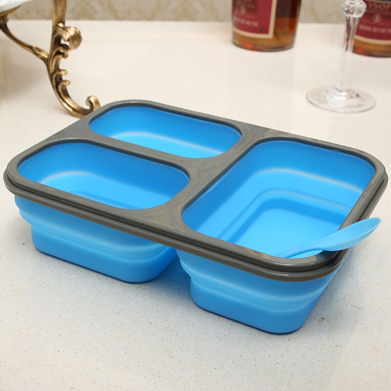 Large Capacity Silicone Collapsible Portable Lunch Box - Minihomy