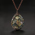 Natural color shellfish abalone shell winding necklace - Minihomy