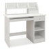 Kids Study Desk Children Writing Table with Hutch Drawer Shelves and Keyboard Tray-White - Color: White - Minihomy