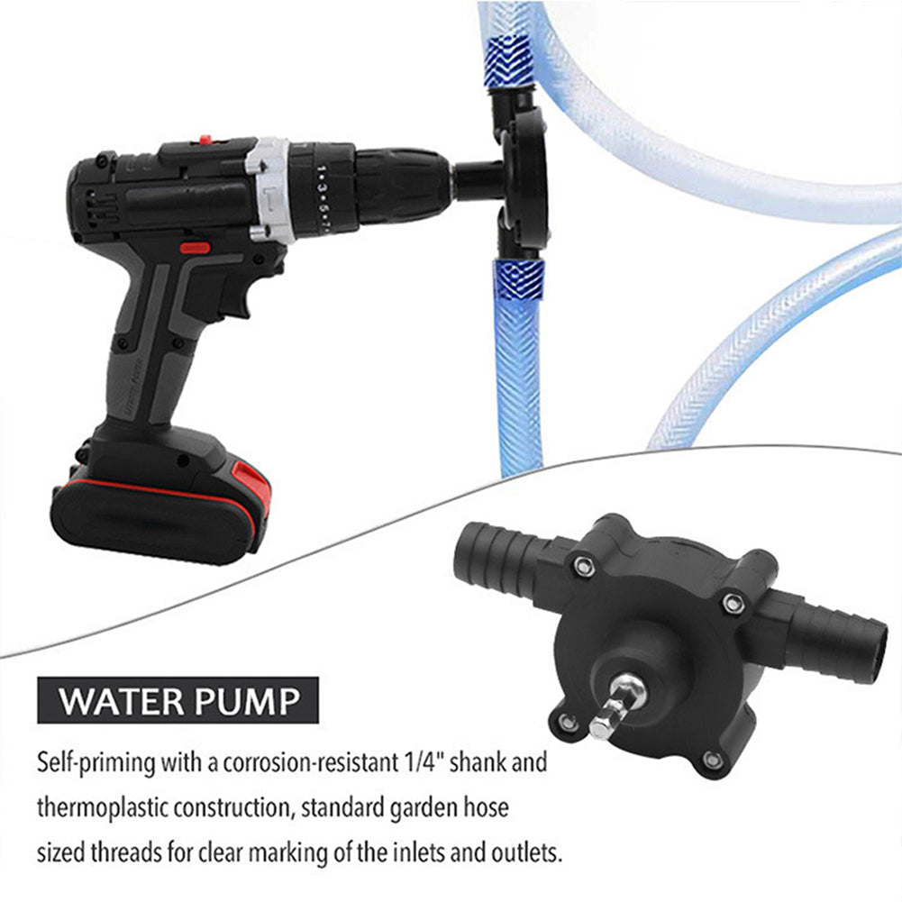 Portable Electric Drill Pump Diesel Oil Fluid Water Pump Mini Hand Self-priming Liquid Transfer Pumps