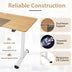 55 Inch Electric Height Adjustable Office Desk with Hook-Beige - Color: Beige - Minihomy