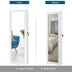 Door Mounted Lockable Mirrored Jewelry Cabinet with LED Lights - Minihomy