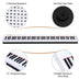 88-Key Portable Full-Size Semi-weighted Digital Piano Keyboard-White - Color: White - Minihomy