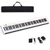 88-Key Portable Full-Size Semi-weighted Digital Piano Keyboard-Black - Minihomy