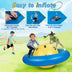 7.5 Foot Giant Inflatable Dome Rocker Bouncer with 6 Built-in Handles for Kids-Blue - Color: Blue - Minihomy