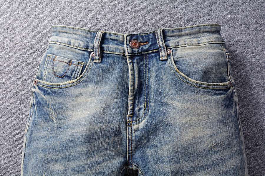 Men's Jeans Made Old Washed Slightly Elastic - Minihomy