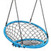 Net Hanging Swing Chair with Adjustable Hanging Ropes-Blue - Color: Blue - Minihomy