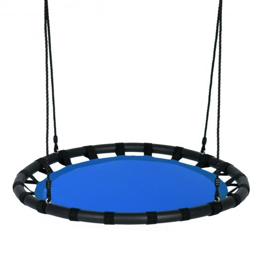 40" Flying Saucer Round Swing Kids Play Set-Blue - Color: Blue - Minihomy