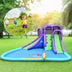 Inflatable Water and Sand Park Mighty Bounce House with Large Pool - Color: Purple - Minihomy