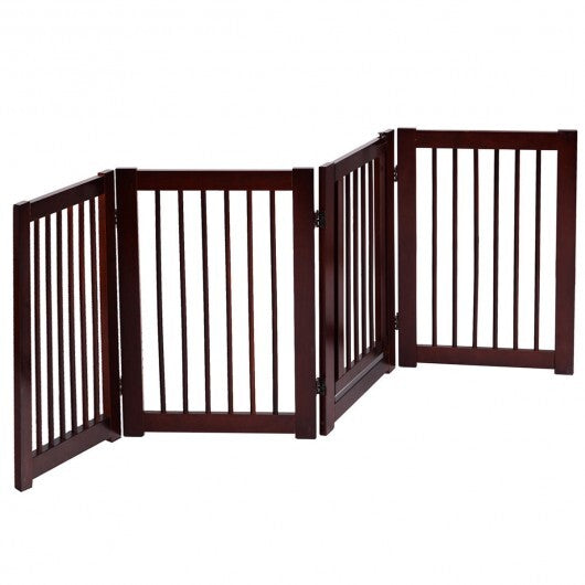 30 Inch Configurable Folding 4 Panel Wood Fence