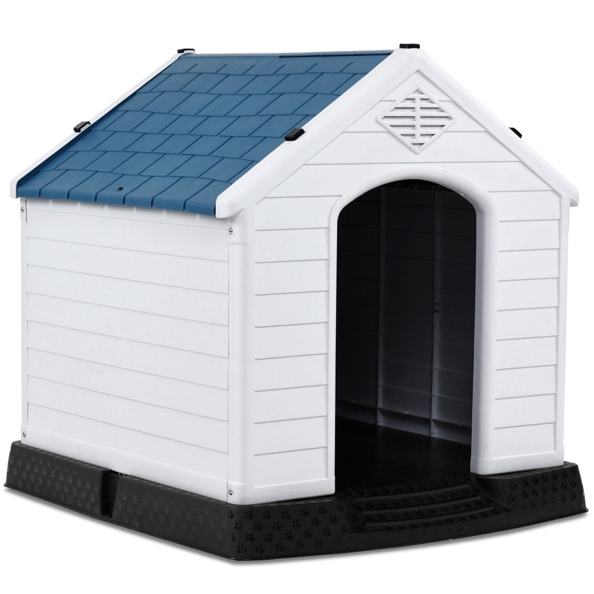 Indoor/Outdoor Waterproof Plastic Dog House Pet Puppy Shelter