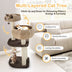 41 Inch Rattan Cat Tree with Napping Perch-Beige - Color: Beige - Minihomy