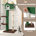 Multi-level Cat Tree with Condo andand Anti-tipping Device-Green - Color: Green - Minihomy