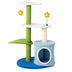 34.5 Inch 4-Tier Cute Cat Tree with Jingling Balls and Condo-Blue - Color: Blue - Minihomy