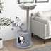 42" Tall Cat Tower with Curved Metal Supporting Frame for Large & Small Cats-Gray - Color: Gray - Minihomy