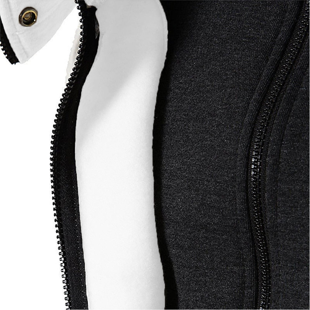 Men's High-Necked Hooded Jacket - Minihomy